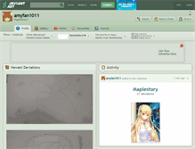 Tablet Screenshot of amyfan1011.deviantart.com