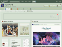 Tablet Screenshot of dragonstar10.deviantart.com
