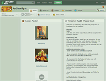 Tablet Screenshot of anthrosity.deviantart.com