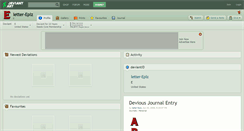 Desktop Screenshot of letter-eplz.deviantart.com