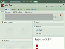 Tablet Screenshot of letter-eplz.deviantart.com