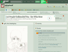 Tablet Screenshot of akinariwolf.deviantart.com