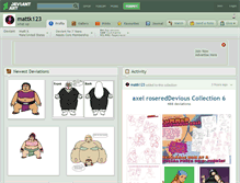 Tablet Screenshot of mattk123.deviantart.com