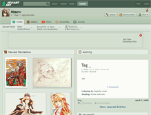 Tablet Screenshot of miaew.deviantart.com