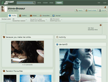 Tablet Screenshot of drawa-dinosaur.deviantart.com