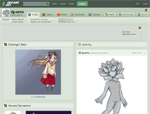 Tablet Screenshot of dg-sama.deviantart.com