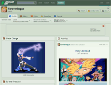 Tablet Screenshot of foreverrogue.deviantart.com