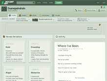 Tablet Screenshot of duanepaindrain.deviantart.com
