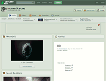 Tablet Screenshot of momentica-one.deviantart.com