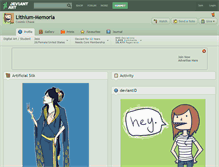 Tablet Screenshot of lithium-memoria.deviantart.com