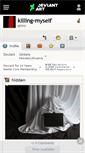 Mobile Screenshot of killing-myself.deviantart.com