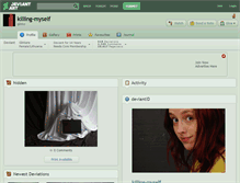 Tablet Screenshot of killing-myself.deviantart.com