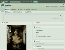 Tablet Screenshot of lady-necro.deviantart.com