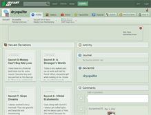 Tablet Screenshot of dryopalite.deviantart.com
