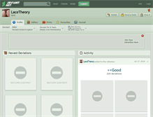 Tablet Screenshot of lacetheory.deviantart.com