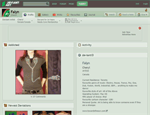 Tablet Screenshot of falyn.deviantart.com