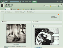 Tablet Screenshot of catherinas.deviantart.com