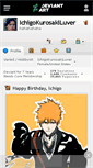 Mobile Screenshot of ichigokurosakiluver.deviantart.com