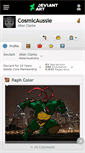 Mobile Screenshot of cosmicaussie.deviantart.com
