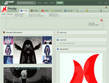 Tablet Screenshot of friccity.deviantart.com