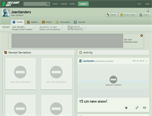 Tablet Screenshot of joansanders.deviantart.com