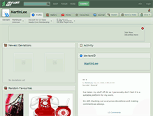 Tablet Screenshot of martinlee.deviantart.com