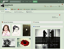 Tablet Screenshot of josephine26.deviantart.com