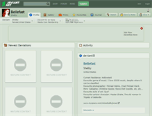 Tablet Screenshot of bellefast.deviantart.com