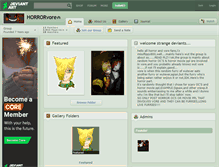 Tablet Screenshot of horrorvore.deviantart.com