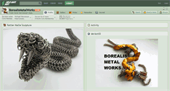 Desktop Screenshot of borealismetalworks.deviantart.com