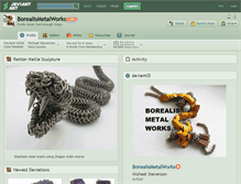 Tablet Screenshot of borealismetalworks.deviantart.com