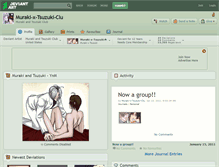 Tablet Screenshot of muraki-x-tsuzuki-clu.deviantart.com