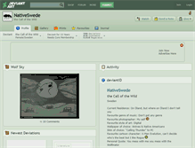 Tablet Screenshot of nativeswede.deviantart.com
