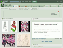 Tablet Screenshot of koaru-chii.deviantart.com
