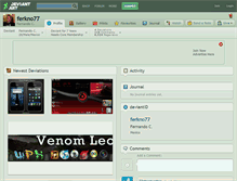 Tablet Screenshot of ferkno77.deviantart.com