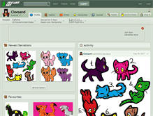 Tablet Screenshot of cloesand.deviantart.com