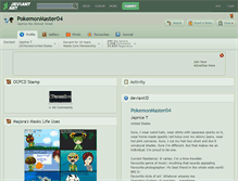 Tablet Screenshot of pokemonmaster04.deviantart.com