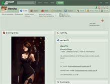 Tablet Screenshot of meecho.deviantart.com