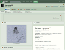 Tablet Screenshot of draculina13.deviantart.com