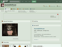 Tablet Screenshot of haunteddollhouse.deviantart.com