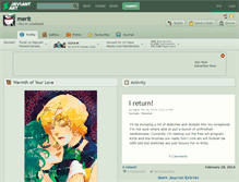 Tablet Screenshot of merit.deviantart.com