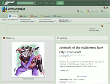Tablet Screenshot of crimsondespot.deviantart.com