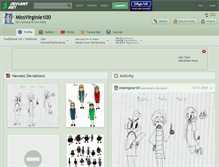 Tablet Screenshot of missvirginie100.deviantart.com