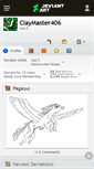 Mobile Screenshot of claymaster406.deviantart.com