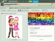 Tablet Screenshot of animequeen20012003.deviantart.com