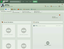 Tablet Screenshot of jwties.deviantart.com