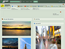 Tablet Screenshot of canonix.deviantart.com