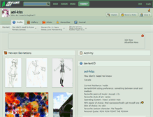 Tablet Screenshot of aoi-kiss.deviantart.com
