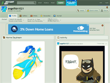 Tablet Screenshot of angelfish1021.deviantart.com