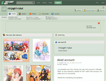 Tablet Screenshot of ninjagirl-rukai.deviantart.com